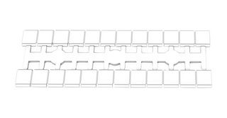 MP012902 - Terminal Block Marker, Marker Strip, DIN Rail Terminal Blocks, Blank (No Legend), 5.2 mm - MULTICOMP PRO