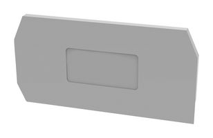 MP012909 - Accessory, Grey, 2.5mm Width DIN Rail Terminal Blocks, End Cover, MP WS SPRING CAGE Series - MULTICOMP PRO