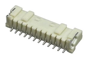 MP013287 - Pin Header, Wire-to-Board, 2 mm, 1 Rows, 12 Contacts, Surface Mount Right Angle, MP W2B LOCK 2MM - MULTICOMP PRO