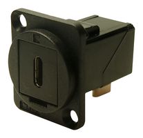 MP-CP30256 - USB Adapter, R/A, Black, USB Type C Receptacle, USB Type C Plug, USB 3.1 - MULTICOMP PRO