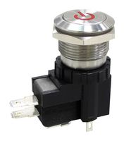 MPW19-A0F0P324-A3ZA - Vandal Resistant Switch, 24 V LED, MP Vandal Resistant Switches Momentary, 19 mm, SPDT, Momentary - MULTICOMP PRO
