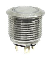 MPC16T-A2FE-6-JR-12V - Vandal Resistant Switch, MP Vandal Resistant Switches ON-OFF, 16 mm, SPST-NO-DM, Round Flat - MULTICOMP PRO