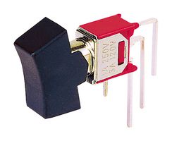 MP4MS1R102M7QES - Rocker Switch, Subminiature, On-None-On, SPDT, Non Illuminated, Through Hole, Black - MULTICOMP PRO