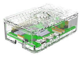 MP011904 - Professional Enclosure, Clear, ABS, Raspberry Pi 5 Boards - MULTICOMP PRO