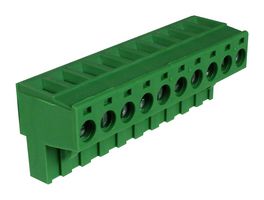 MCPTB9208/10 - Pluggable Terminal Block, 5.08 mm, 10 Ways, 2.5 mm², Screw - MULTICOMP PRO