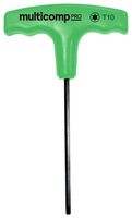 MP013214 - Torx Key, T10, T - Handle, Black, Chrome Vanadium Steel - MULTICOMP PRO