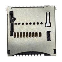MP013695 - Memory Card Connector, MicroSD, Push-Push, 22 Contacts, Copper Alloy, Gold Flash Plated Contacts - MULTICOMP PRO