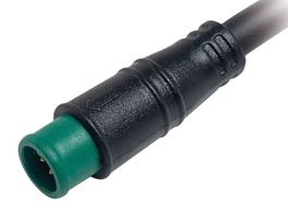 MP013717 - Sensor Cable, IP67, 3A, PVC, Circular Plug, Free End, 6 Positions, 300 mm, 11.8 " - MULTICOMP PRO