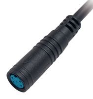MP013721 - Sensor Cable, IP67, 3A, PVC, Circular Receptacle, Free End, 6 Positions, 300 mm, 11.8 " - MULTICOMP PRO
