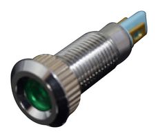 MPAD06NF-2JG24V - LED Panel Mount Indicator, Flat Head, Green, 24 V, 6 mm, IP65 - MULTICOMP PRO