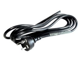 GW-151851 - Mains Power Cord, Mains Plug, Denmark to Free End, 2 m, 10 A, 250 V, Black - MULTICOMP PRO