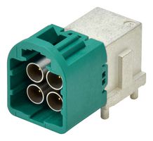MP012346 - RF / Coaxial Connector, Mini FAKRA Coaxial, Right Angle Plug, Through Hole Right Angle, 50 ohm - MULTICOMP PRO