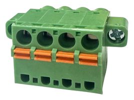 MP011178 - Pluggable Terminal Block, w/ Flange, 5.08 mm, 2 Ways, Push In - MULTICOMP PRO