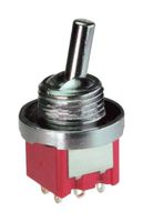 MP1FD1T2B9M1QES-5 - Toggle Switch, Miniature, On-None-On, DPDT, Non Illuminated, MP Miniature Toggle Switches - MULTICOMP PRO