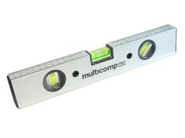 MP013784 - Spirit Level, Magnetic, 3 Water Bubbles, Aluminium, 300 mm x 24 mm x 51 mm - MULTICOMP PRO