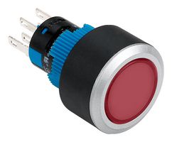 MPAB-PB-1059 - Industrial Pushbutton Switch, 12 V LED, MPAB-PB Series, 22 mm, DPST-NO, DPST-NC, Momentary, Round - MULTICOMP PRO