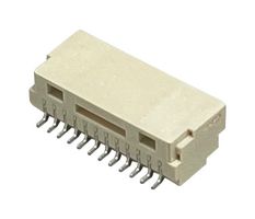 MP013817 - Pin Header, Wire-to-Board, 1 mm, 1 Rows, 12 Contacts, Surface Mount Right Angle - MULTICOMP PRO