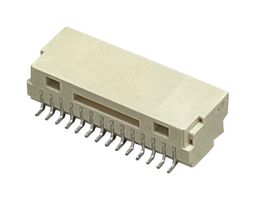 MP013819 - Pin Header, Wire-to-Board, 1 mm, 1 Rows, 14 Contacts, Surface Mount Right Angle - MULTICOMP PRO