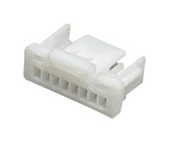 MP013841 - Connector Housing, Natural, Nylon 6.6, MP 1MM Lock Wire-to-Board, Receptacle, 8 Ways, 1 mm - MULTICOMP PRO