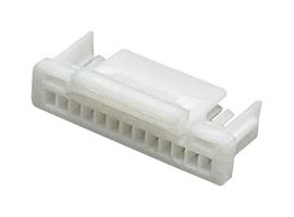 MP013846 - Connector Housing, Natural, Nylon 6.6, MP 1MM Lock Wire-to-Board, Receptacle, 13 Ways, 1 mm - MULTICOMP PRO