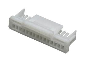 MP013848 - Connector Housing, Natural, Nylon 6.6, MP 1MM Lock Wire-to-Board, Receptacle, 15 Ways, 1 mm - MULTICOMP PRO