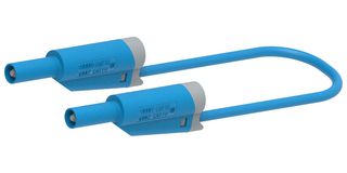 MP771100 - Banana Test Lead, 4mm Banana Plug, Stackable, 4mm Stackable Banana Plug, 2.32 ", 59 mm, Blue - MULTICOMP PRO