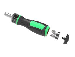 MP013953 - Screwdriver Set, 7 IN 1 , 25mm Bits, SL4-5-6mm Slotted, PH1-PH2-PH3 Phillips, Chromium-Vanadium - MULTICOMP PRO