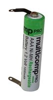 MP001179 - RECHARGEABLE BATT, NIMH, 1.2V, 1AH - MULTICOMP PRO