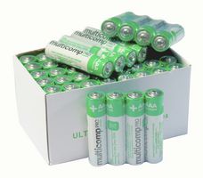 MP-PSG90902 - Battery, 1.5 V, AAA, Alkaline, 1.1 Ah, Raised Positive and Flat Negative, 40 pcs/pack - MULTICOMP PRO