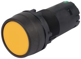 MPCP2B-A1E10Y - Industrial Pushbutton Switch, MPCP2 Series, 22.3 mm, SPST-NO, Off-On, Round Flush, Yellow - MULTICOMP PRO