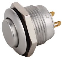 MPF12S1-1210NPA000 - Vandal Resistant Switch, MPF Series, 16 mm, SPST-NO, Momentary, Round Raised, Natural - MULTICOMP PRO