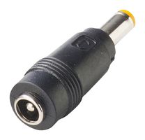 MP014087 - Connector Adapter, DC Power - 2.1mm, 1 Ways, Receptacle, DC Power - 2.5mm, 1 Ways, Plug - MULTICOMP PRO