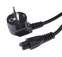MP-FCR72037 - Mains Power Cord, PVC, Schuko Style, 90° CEE 7/7 Plug to IEC 60320 C5, 2 m, 2.5 A, 250 VAC, Black - MULTICOMP PRO