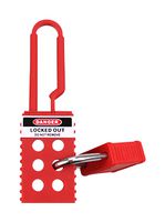 MP014046 - Lockout Hasp, Nylon, 7mm Shackle Dia, 45.5mm x 157mm, Accommodate 6 Padlocks - MULTICOMP PRO