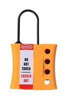 MP014050 - Lockout Hasp, Nylon, 3mm Shackle, 61mm x 107mm, Accommodate 4 Padlocks - MULTICOMP PRO