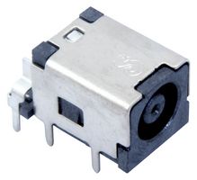 MP014751 - DC Power Connector, Jack, 5 A, 0.7 mm, PCB Mount, Through Hole Right Angle - MULTICOMP PRO