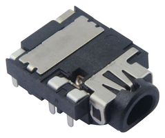 MP014736 - Phone Audio Connector, Mid Mount, 6 Contacts, Jack, 3.5 mm, Through Hole Mount Right Angle - MULTICOMP PRO