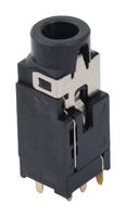 MP014740 - Phone Audio Connector, Top Mount, 6 Contacts, Jack, 3.5 mm, Through Hole Mount - MULTICOMP PRO