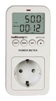 MP701120 - Power Socket, White, Single Phase, 100 to 260 VAC, 3.68 kW, 3 V Button Battery, 130mm x 65mm x 59mm - MULTICOMP PRO