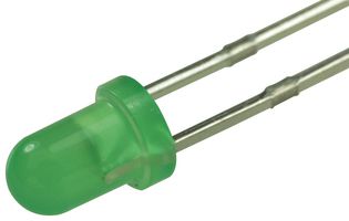 L034XGD - LED, AlInGaP, Green, Through Hole, T-1 (3mm), 20 mA, 2.1 V, 570 nm - MULTICOMP PRO