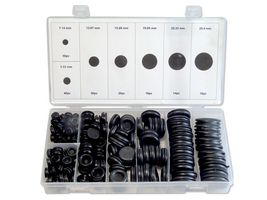MP014770 - Grommet Assortment, Closed Rubber, 180 Pieces - MULTICOMP PRO