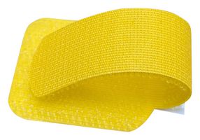 MP014997 - Cable Tie, w/ Adhesive Tape, Nylon (Polyamide), Yellow, 90 mm, 16 mm - MULTICOMP PRO