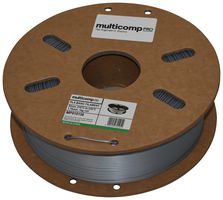 MP015136 - 3D Printer Filament, 1.75mm, Silver, PLA (Polylactide), 210°C to 230°C - MULTICOMP PRO