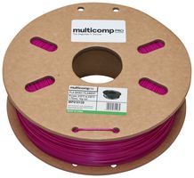 MP015139 - 3D Printer Filament, 1.75mm, Purple, PLA (Polylactide), 210°C to 230°C - MULTICOMP PRO