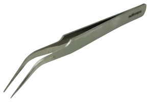 MP015184 - Tweezers, Curve Tip, 110mm OAL, Stainless Steel Body/Tip - MULTICOMP PRO