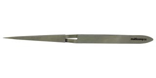 MP015187 - Tweezers, Reverse Action Tip, 165mm OAL, Stainless Steel Body/Tip - MULTICOMP PRO