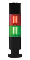 MP014814 - Light Tower, Baby, 2 Tiers, Green/Red, 24 V, IP65, Steady, 36mm x 176mm, 72 dB, -30 °C to 50 °C - MULTICOMP PRO