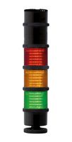 MP014827 - Light Tower, 3 Tiers, Amber/Green/Red, 24 V, IP66, Steady, 75.1mm x 339.2mm, 103 dB, -30 °C to 50 °C - MULTICOMP PRO