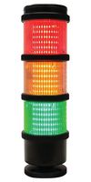 MP014837 - Light Tower, 3 Tiers, Amber/Green/Red, 240 VAC, IP66, Multifunction, 75.1mm x 255.2mm, -30 to 50 °C - MULTICOMP PRO