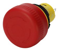 MP015193 - Emergency Stop Switch, Crimson Red, 16mm/Panel, DPST-NC, Pushlock Turn Reset, Solder Lug, 5 A - MULTICOMP PRO